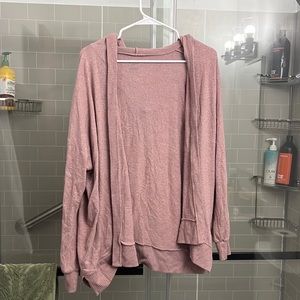 very soft, plush mauve American Eagle cardigan, size small and fits Medium & XS